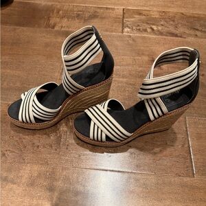 Tory Burch striped wedge sandal